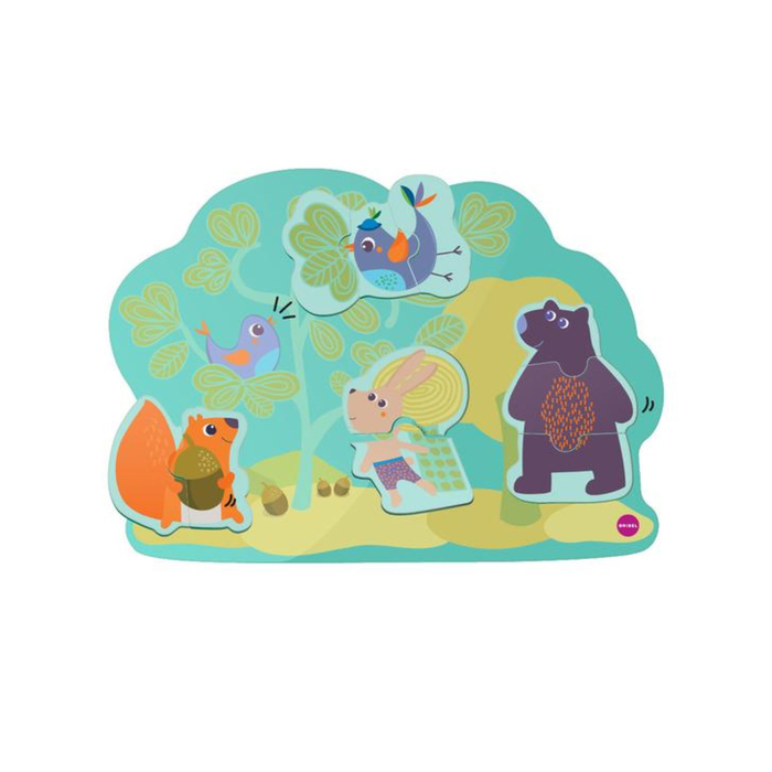 Игрушка на стену Vertiplay Магнитные пазлы "Кролик Хоппи и его друзья"