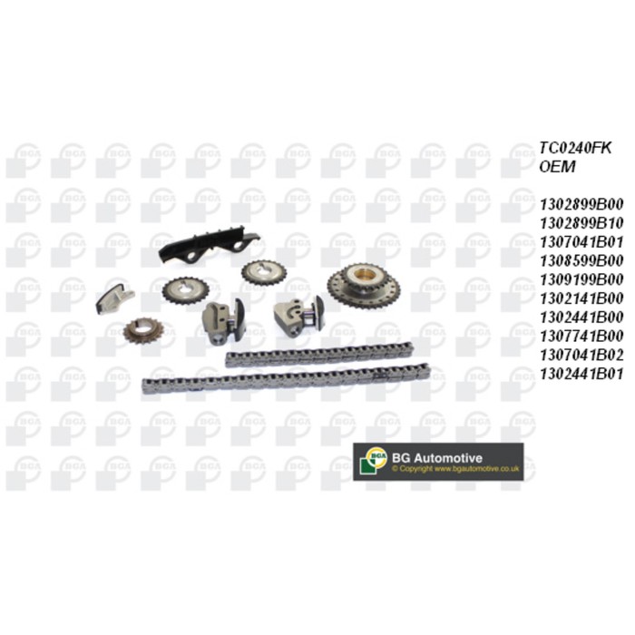 Цепь ГРМ, комплект BGA TC0240FK