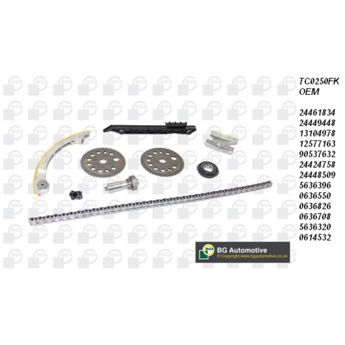 Цепь ГРМ, комплект BGA TC0250FK