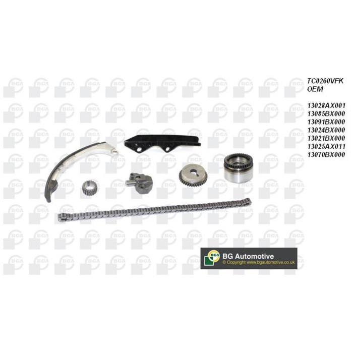 Цепь ГРМ, комплект BGA TC0260VFK