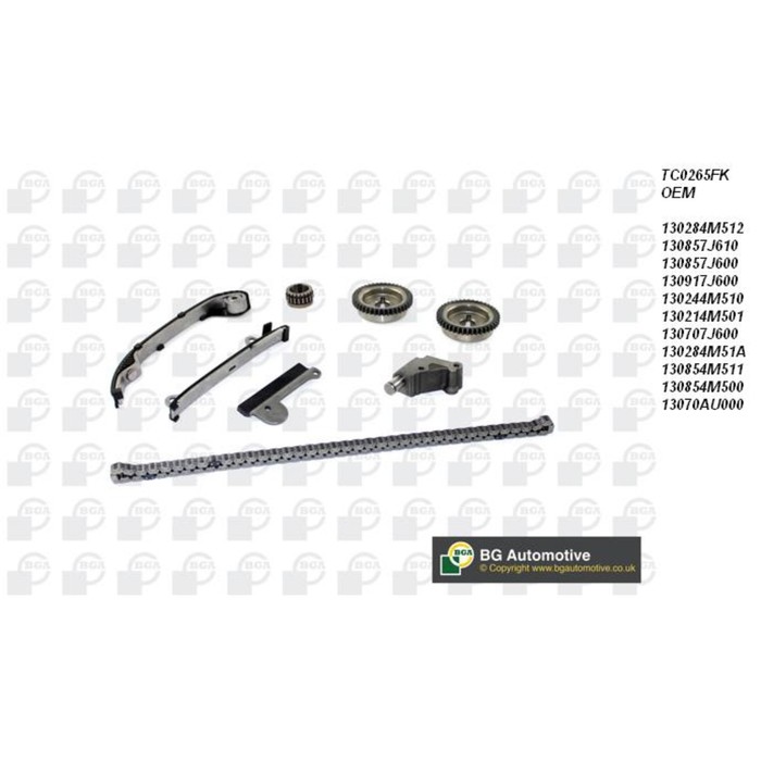 Цепь ГРМ, комплект BGA TC0265FK