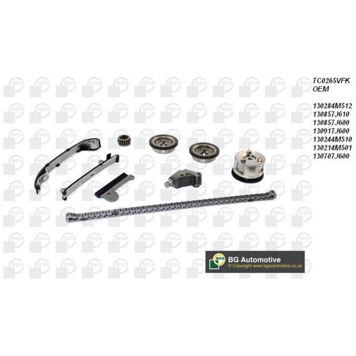 Цепь ГРМ, комплект BGA TC0265VFK