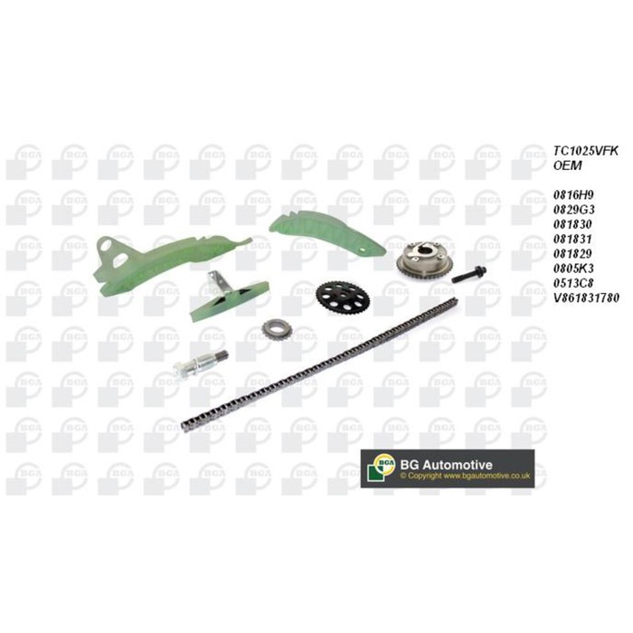 Цепь ГРМ, комплект BGA TC1025VFK