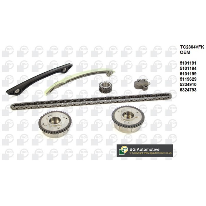 Цепь ГРМ, комплект BGA TC2304VFK