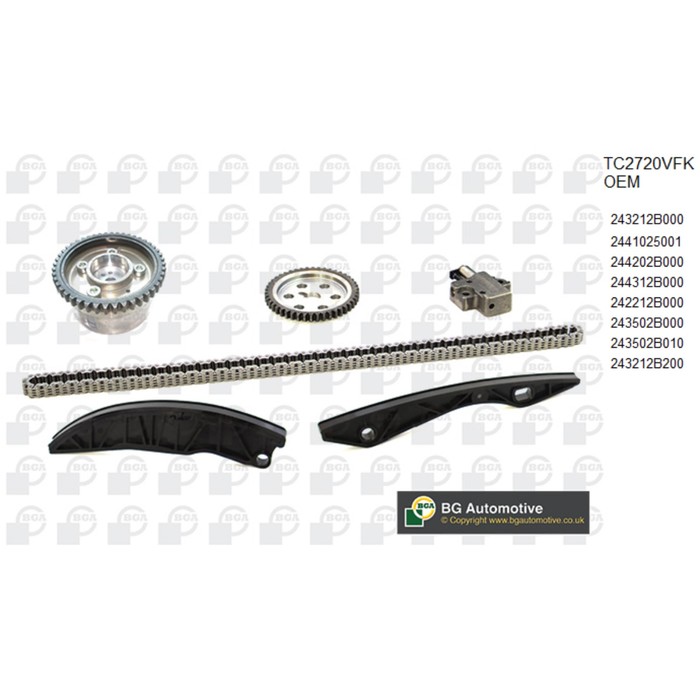 Цепь ГРМ, комплект BGA TC2720VFK