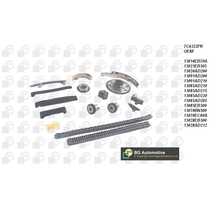Цепь ГРМ, комплект BGA TC6322FK