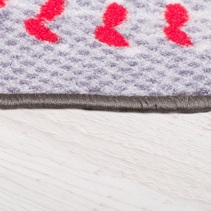 Ковер БЕЙСБОЛ, размер D80 см, фелт, полиамид 220 гр/м