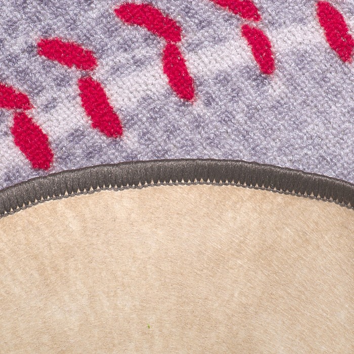 Ковер БЕЙСБОЛ, размер D80 см, фелт, полиамид 220 гр/м