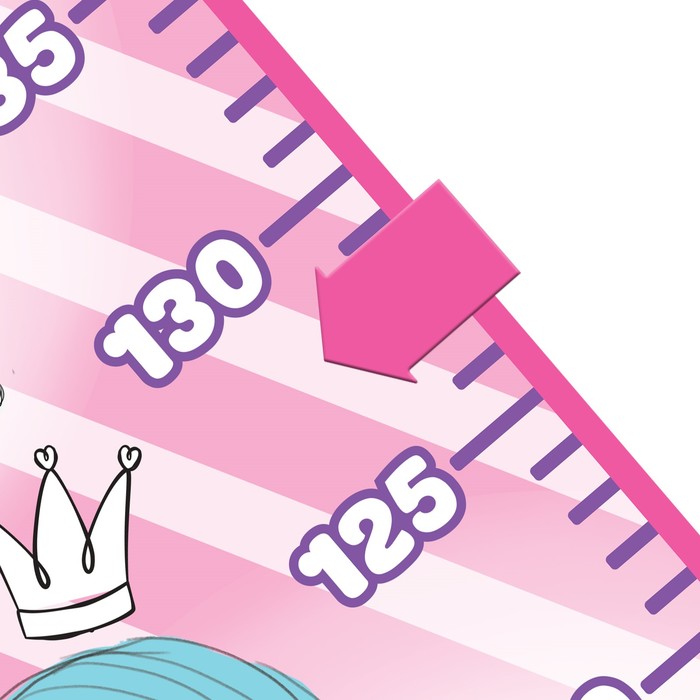 Ростомер с магнитным элементом "Растет любимая дочурка", 150 см