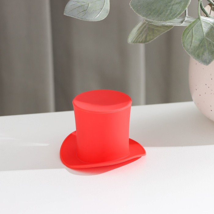 Пробка для бутылки "Шляпа" 6х4 см, цвета МИКС