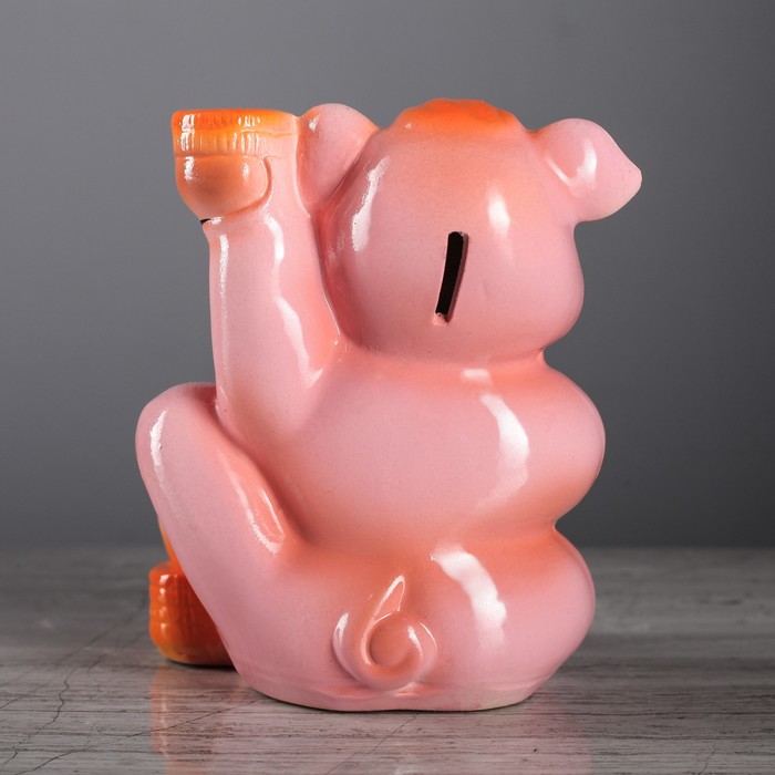 Копилка "Хрюша на монетах"