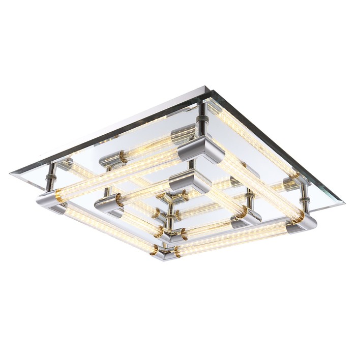 Светильник YASEI 1x24Вт LED хром 36x36x8,5см