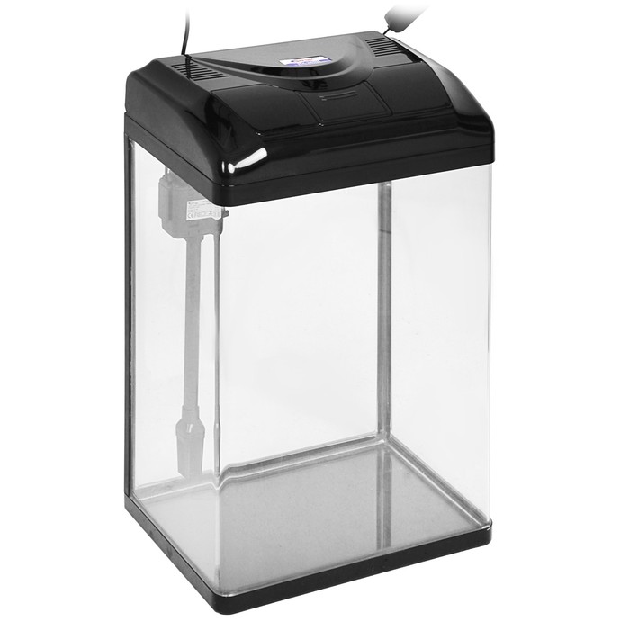 Аквариум SeaStar HX-380Н 48 л, черный (в комплекте LED-лампа, топ-фильтр)