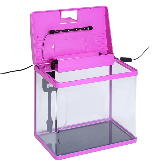 Аквариум SeaStar LS-500F 56 л, пурпурный (LED-лампа LS-180 двухцветная, 4 Вт; Фильтр НХ-2160 800 л/ч