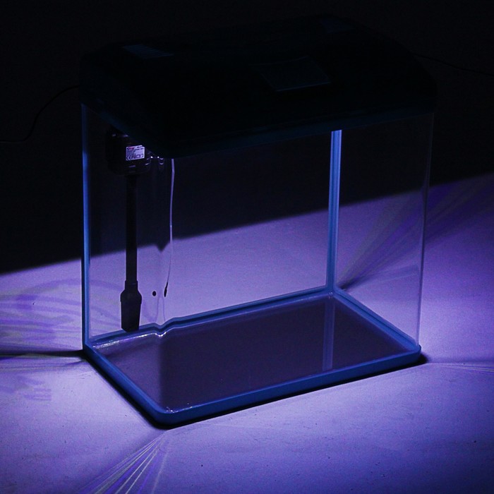 Аквариум SeaStar HX-500ZF 65 л, голубой (в комплекте LED-лампа, топ-фильтр)