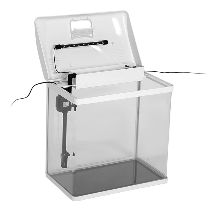 Аквариум SeaStar HX-500ZF 65 л, белый (в комплекте LED-лампа, топ-фильтр)