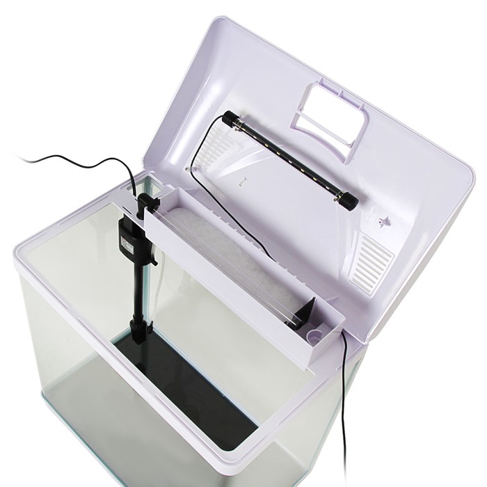 Аквариум SeaStar HX-500ZF 65 л, белый (в комплекте LED-лампа, топ-фильтр)