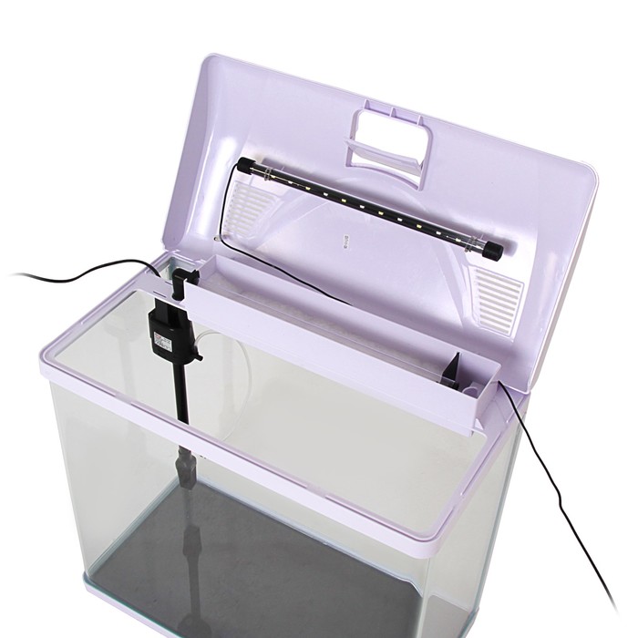 Аквариум SeaStar HX-580ZF 76 л, белый (в комплекте LED-лампа, топ-фильтр)