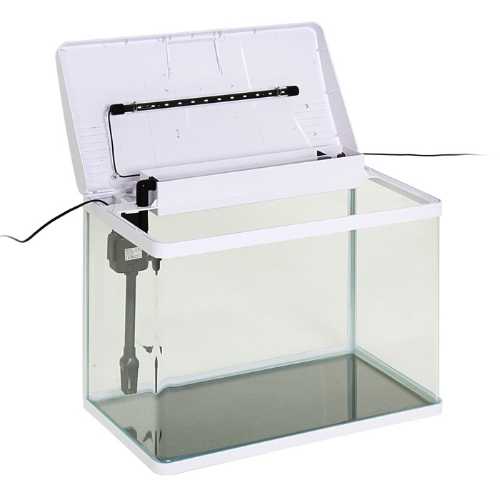 Аквариум SeaStar LS-580F 65 л, белый (в комплекте LED-лампа, топ-фильтр)
