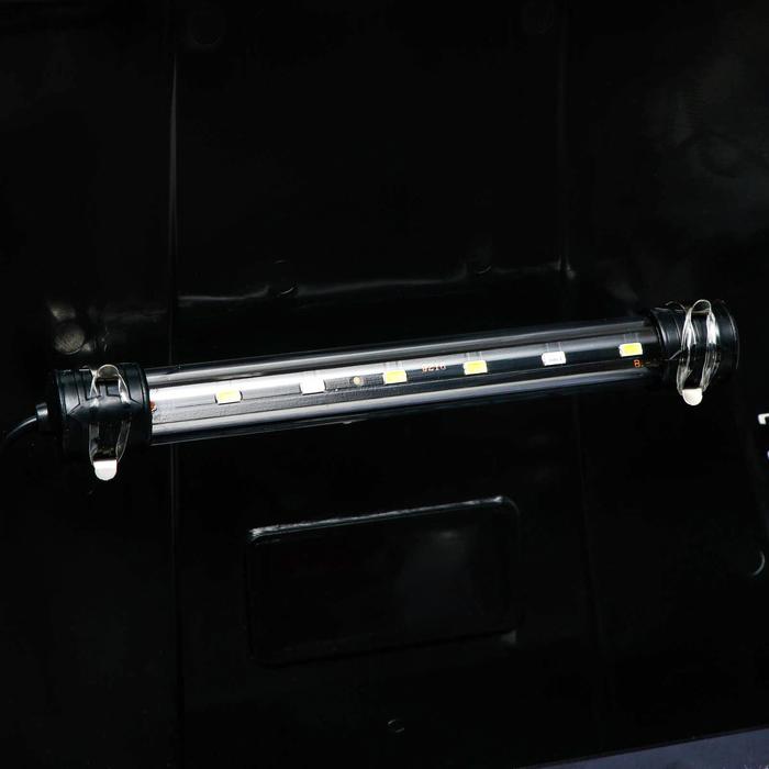 Аквариум SeaStar HX-320F, в комплекте: LED-лампа, фильтр, 18 л, черный