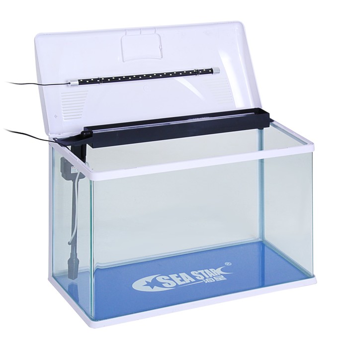 Аквариум SeaStar HX-820F Белый. 150 L. В комплекте: LED-лампа SD-8223-01 12 белых диодов и 4 синих,