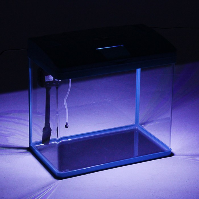 Аквариум SeaStar LS-500F 56 л, голубой (LED-лампа двухцветная, 4 Вт; Фильтр 800 л/ч, 15 Вт) 281334