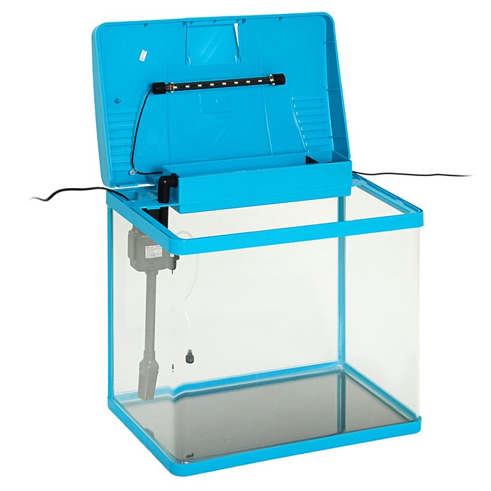 Аквариум SeaStar LS-500F 56 л, голубой (LED-лампа двухцветная, 4 Вт; Фильтр 800 л/ч, 15 Вт) 281334