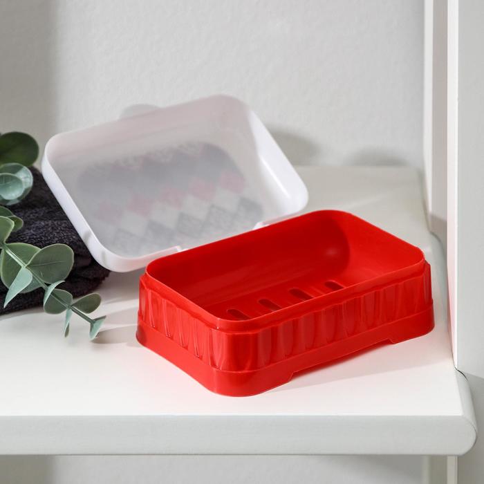 Мыльница 11,5х8,5х4,5 см, цвет МИКС