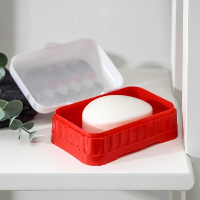 Мыльница 11,5х8,5х4,5 см, цвет МИКС