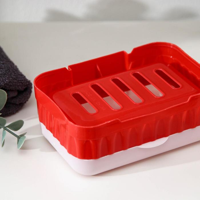 Мыльница 11,5х8,5х4,5 см, цвет МИКС