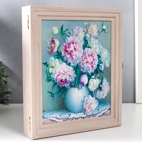 

Ключница пирамида "Букет" Выбеленный дуб 30х25х5 см МИКС