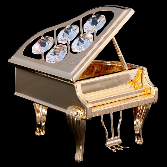 Сувенир «Рояль», 6×6,5×7 см, с кристаллами Сваровски