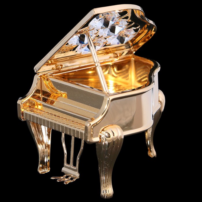 Сувенир «Рояль», 6×6,5×7 см, с кристаллами Сваровски