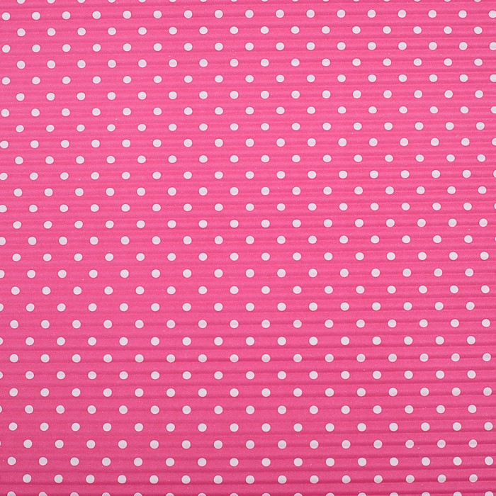 Бумага гофрированная "Горох на светло-малиновом", 50 см х 70 см