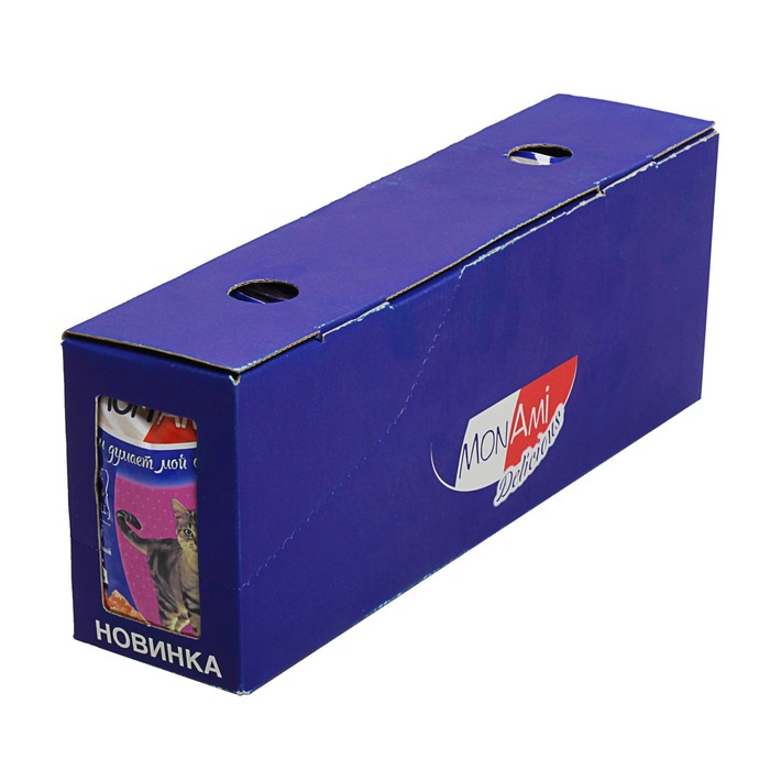 Влажный корм MonAmi для кошек, нежные кусочки индейки, пауч, 100 г