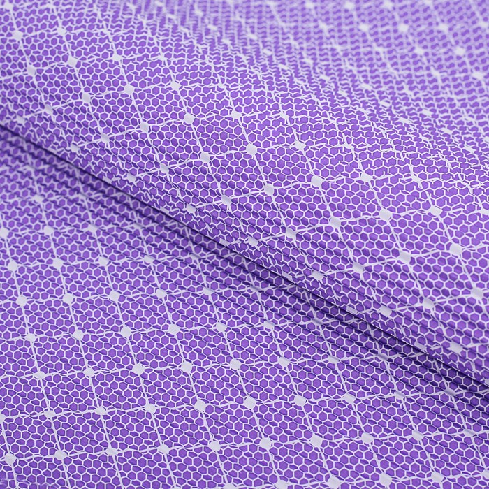Бумага гофрированная, "Соты", фиолетовый, 50 х 70 см
