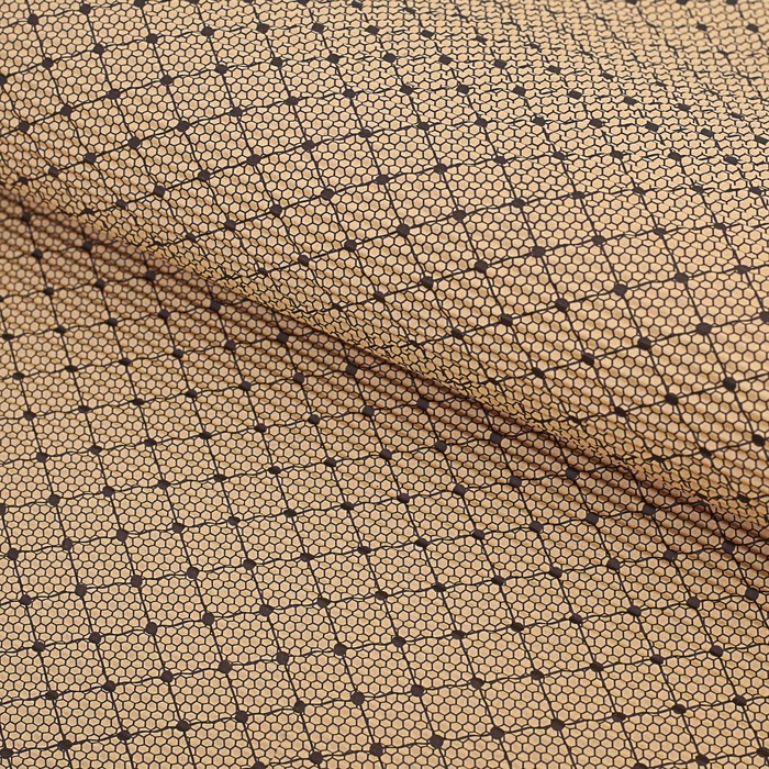 Бумага гофрированная "Соты", светло-коричневый, 50 х 70 см