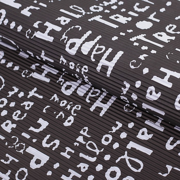 Бумага гофрированная "Угощения", черный, 50 х 70 см