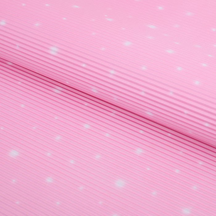 Бумага гофрированная "Звёзды", розовый, 50 х 70 см