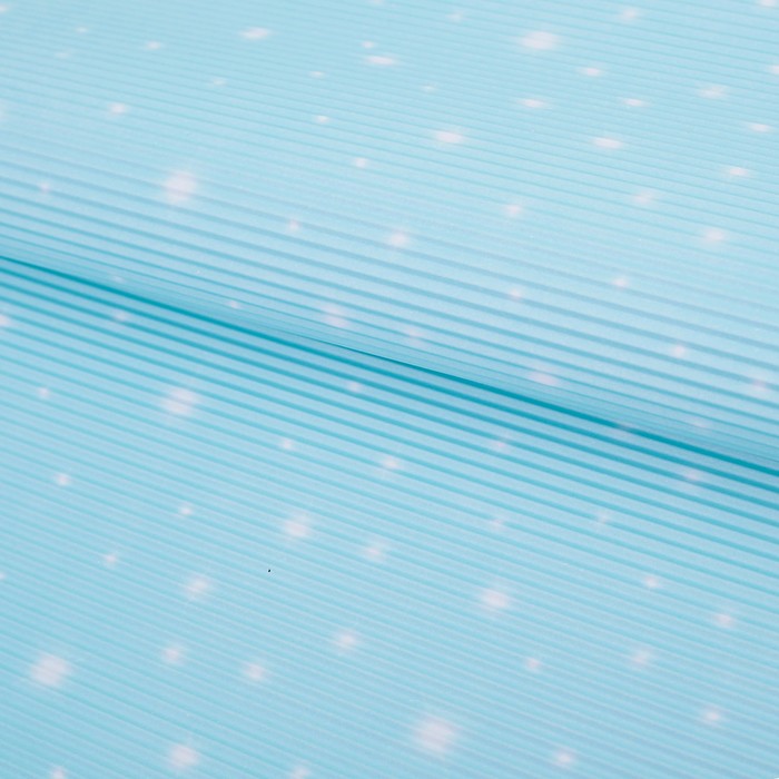 Бумага гофрированная "Звёзды", голубой, 50 х 70 см