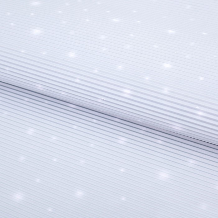 Бумага гофрированная "Звёзды", светло-голубой, 50 х 70 см