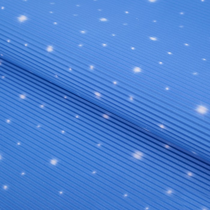 Бумага гофрированная "Звёзды", тёмно-голубой, 50 х 70 см