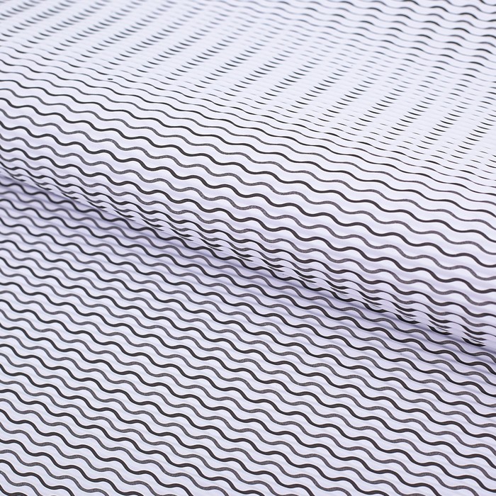Бумага гофрированная "Мелкие волны", серый, 50 х 70 см