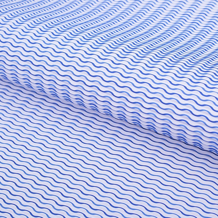 Бумага гофрированная "Мелкие волны", голубой, 50 х 70 см