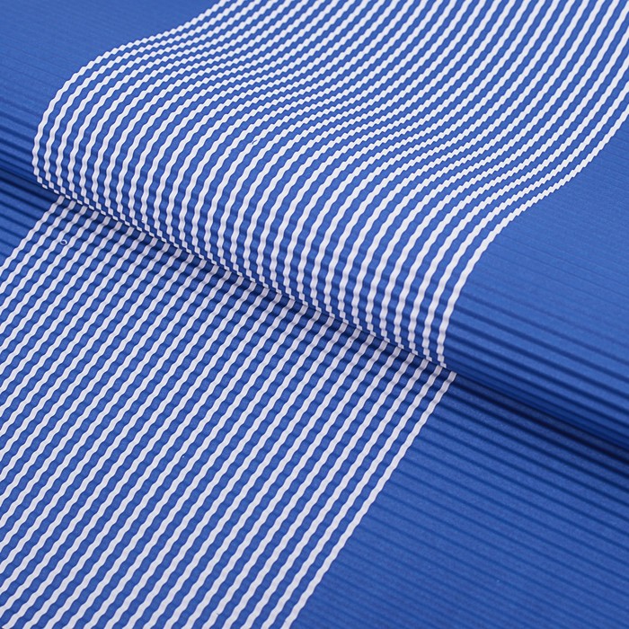 Бумага гофрированная "Полоски", синий, 50 х 70 см