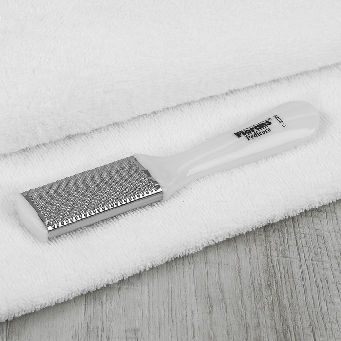 Терка для педикюра, прямая, двусторонняя, перфорированная, с абразивом, 17,5см