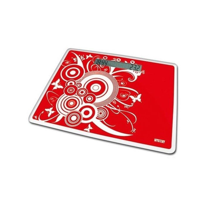 Весы напольные Mystery MES-1809, электронные, до 200 кг, красные