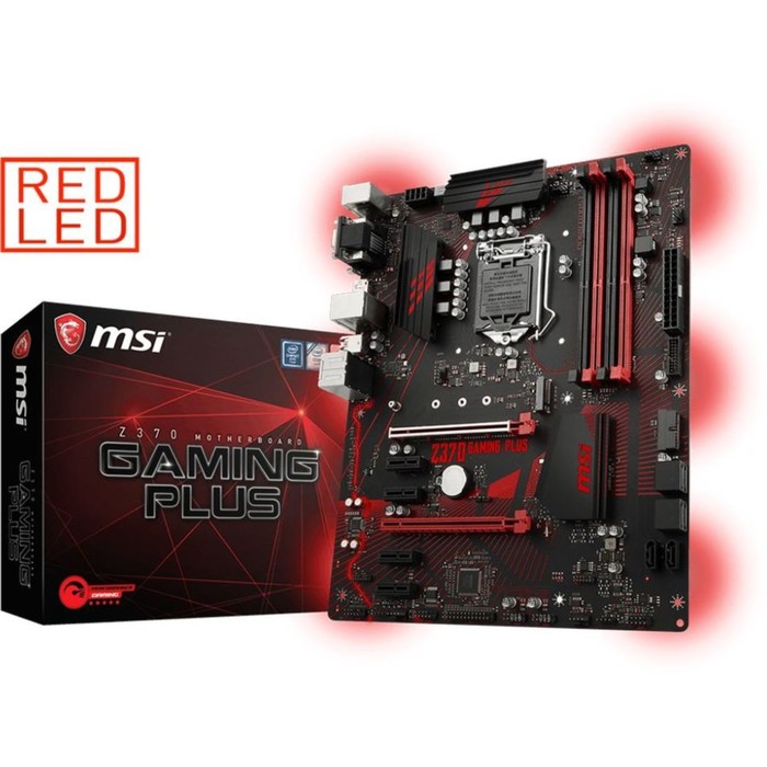 Материнская плата MSI Z370 GAMING PLUS, Soc-1151v2, Intel Z370, 4xDDR4, ATX, Ret