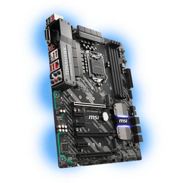 Материнская плата MSI Z370 TOMAHAWK, Soc-1151v2, Intel Z370, 4xDDR4, ATX, Ret