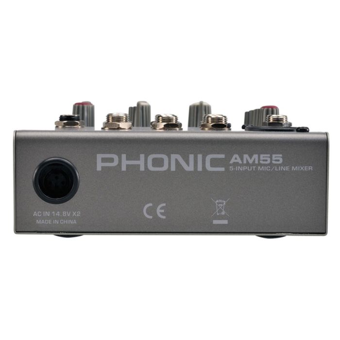 Микшерный пульт Phonic AM 55 5-и канальный с 1 микр/лин + 2 стерео канала (10шт)